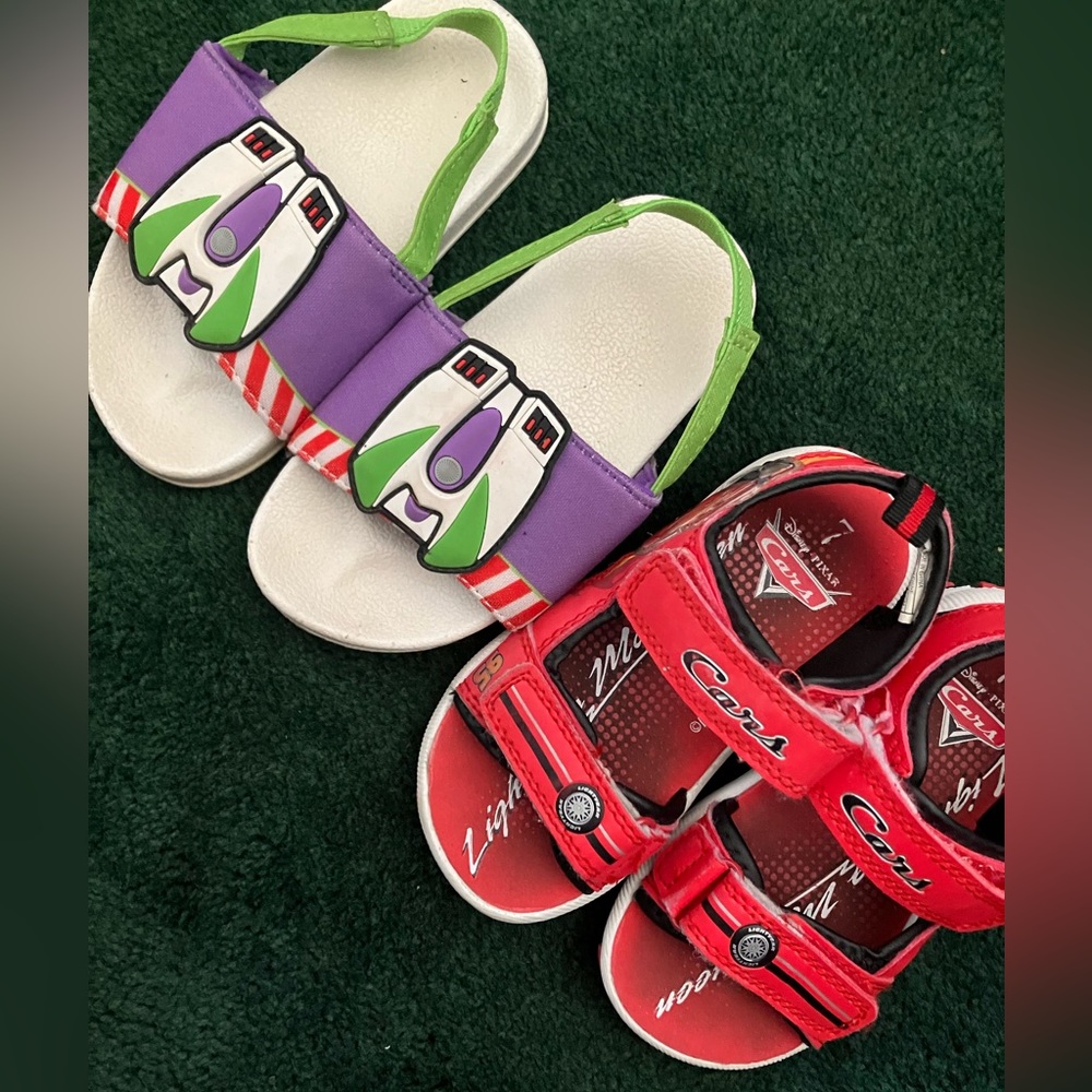 Bundle of 2 Disney Sandals Size 7